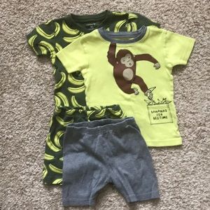 Carter’s Bananas PJ set (2t)